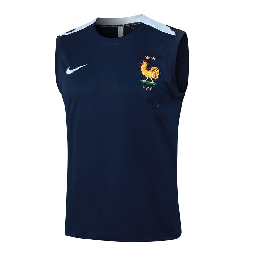 Debardeur Short Equipe de France 2024 2025 Bleu Foncé – Image 2