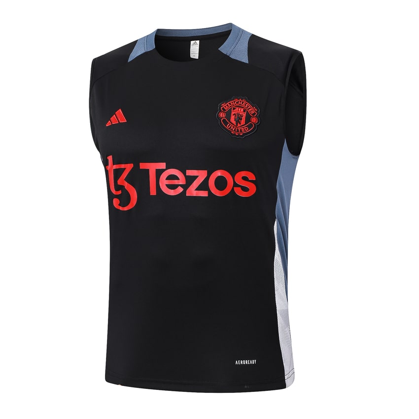 Debardeur Short Manchester United 2024 2025 Noir – Image 2