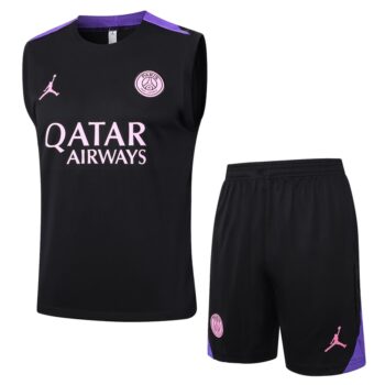 Debardeur Short PSG 2024 2025 Noir Violet