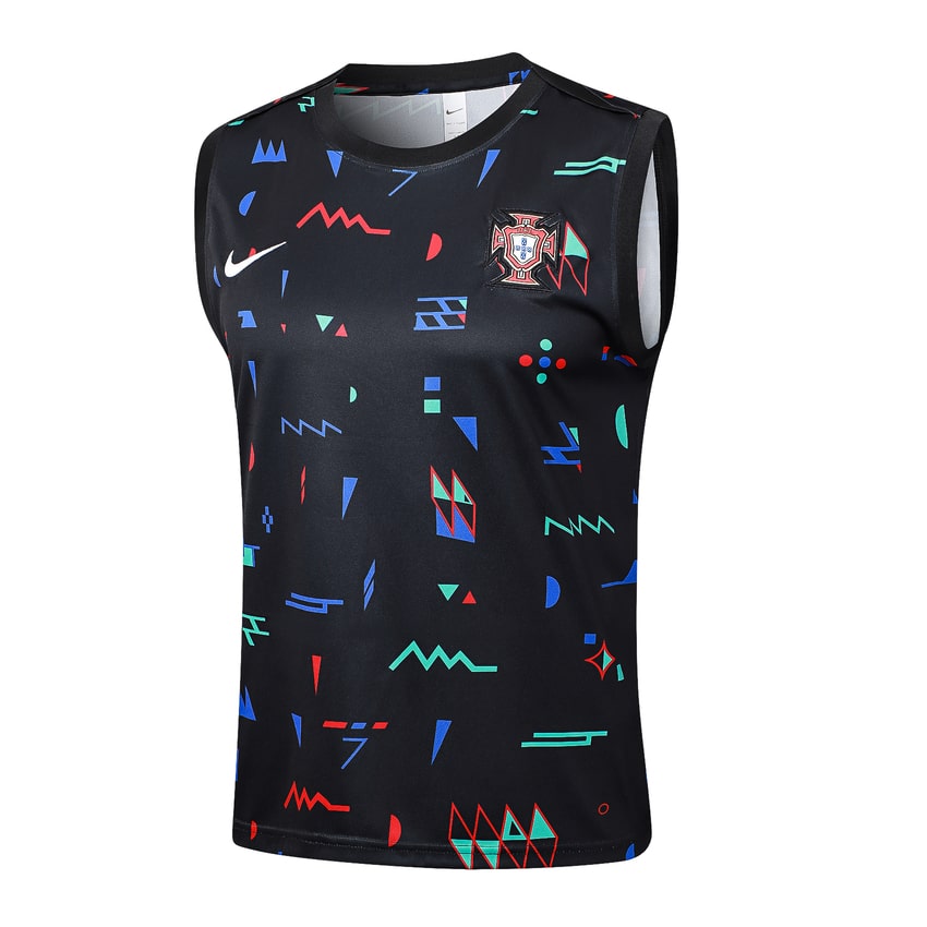 Debardeur Short Portugal 2024 2025 Noir Motif – Image 2