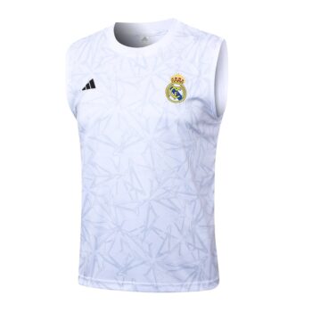 Alternative view of Debardeur Short Real Madrid 2024 2025 Blanc Motif