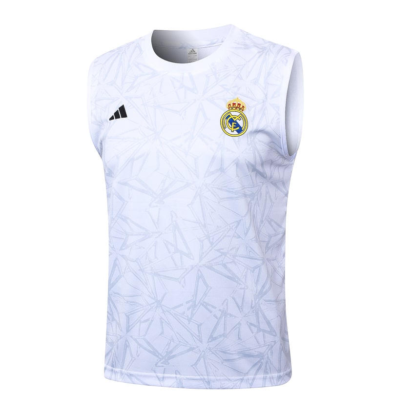 Debardeur Short Real Madrid 2024 2025 Blanc Motif – Image 2