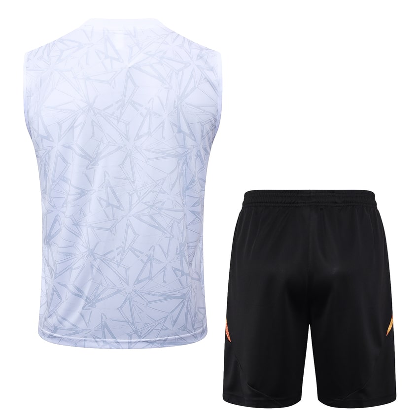 Debardeur Short Real Madrid 2024 2025 Blanc Motif – Image 4