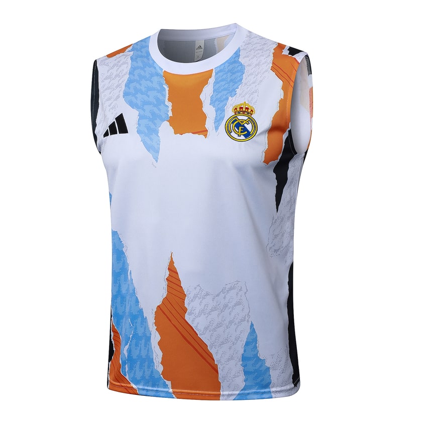 Debardeur Short Real Madrid 2024 2025 Blanc Tache – Image 2