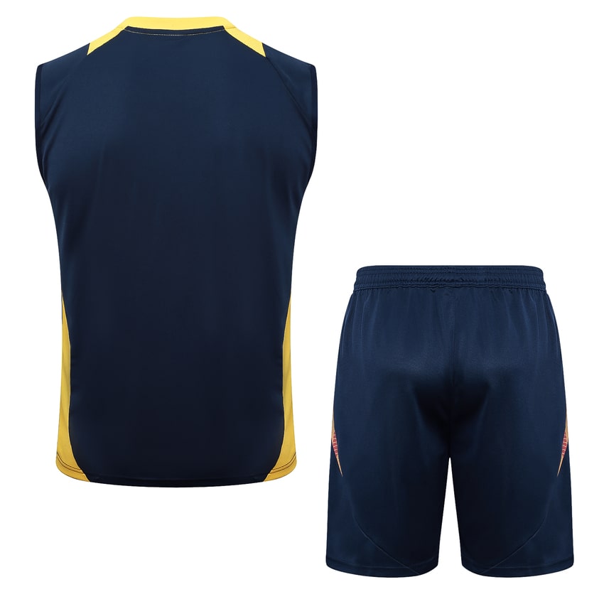 Debardeur Short Real Madrid 2024 2025 Bleu Jaune – Image 4