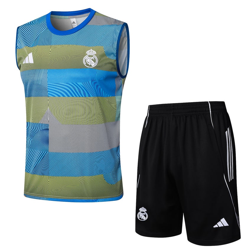 Debardeur Short Real Madrid 2024 2025 Bleu Vert