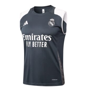 Alternative view of Debardeur Short Real Madrid 2024 2025 Noir Blanc