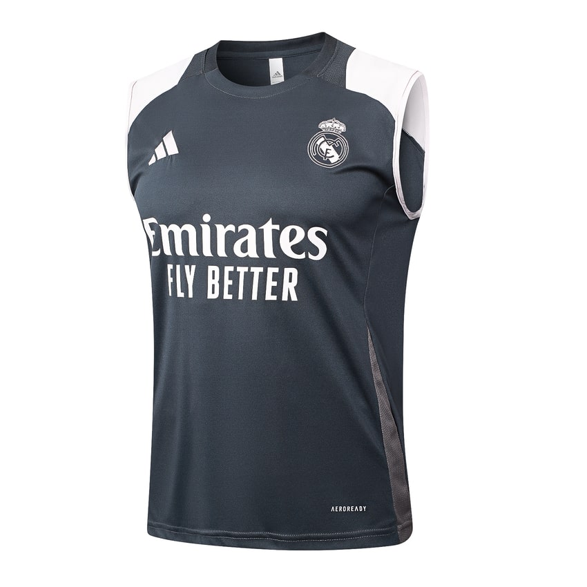 Debardeur Short Real Madrid 2024 2025 Noir Blanc – Image 2