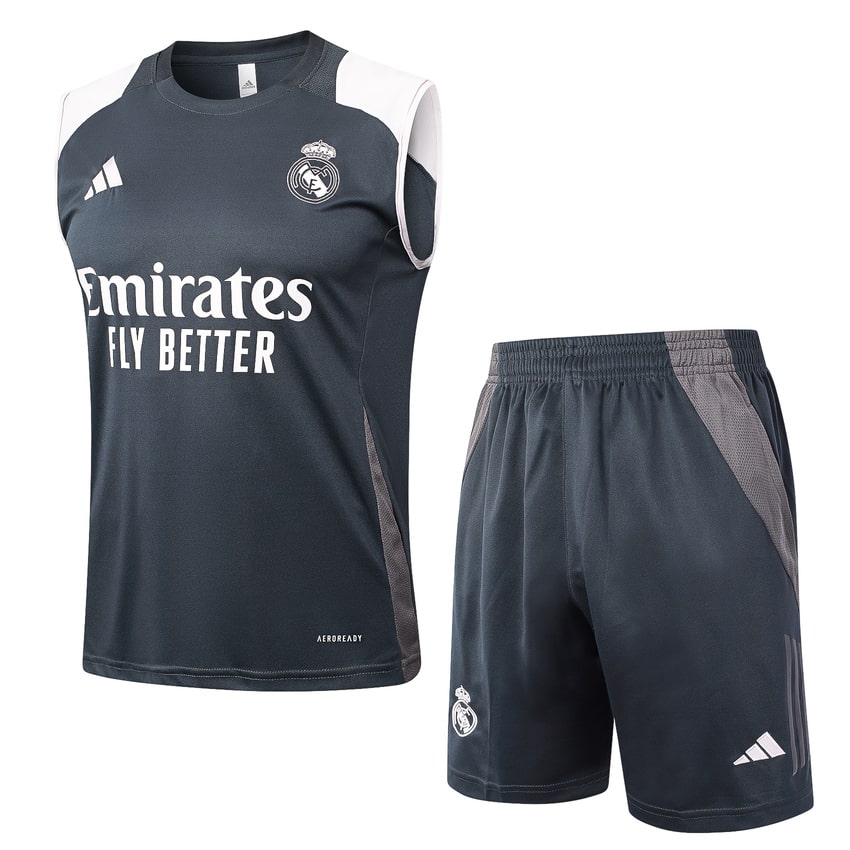 Debardeur Short Real Madrid 2024 2025 Noir Blanc