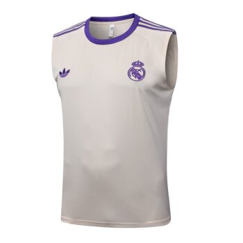 Alternative view of Debardeur Short Real Madrid 2025 2026 Beige Violet