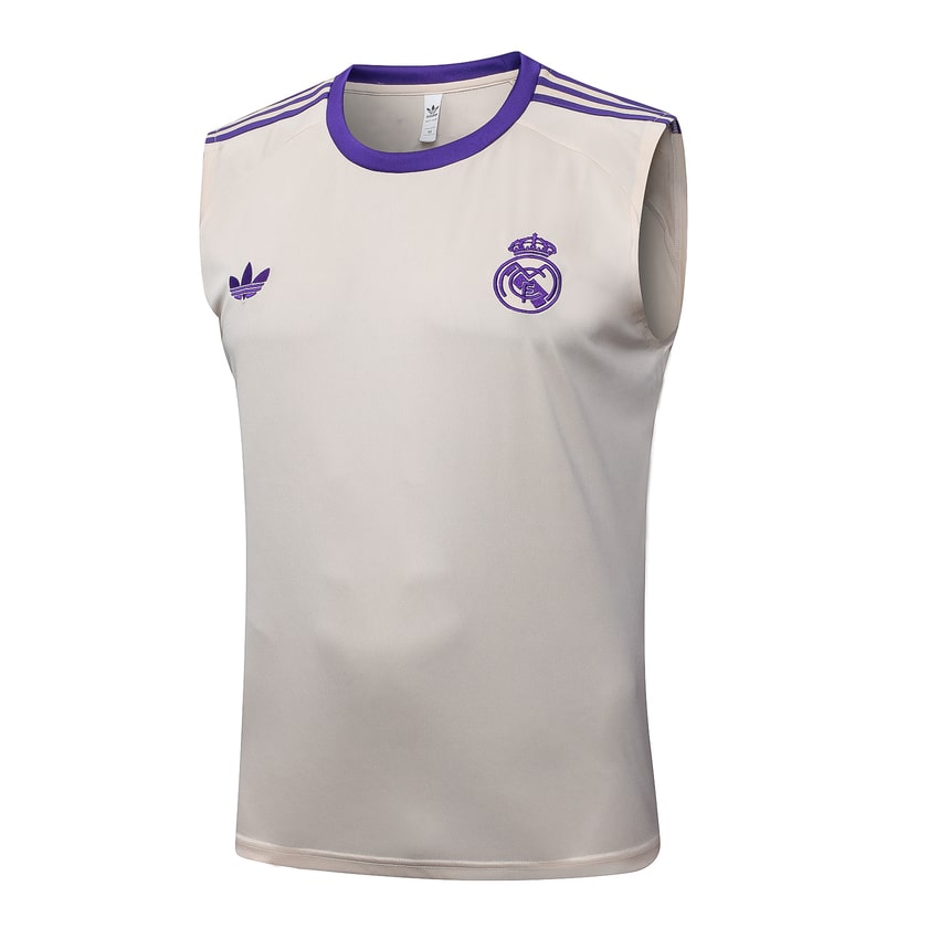 Debardeur Short Real Madrid 2025 2026 Beige Violet – Image 2
