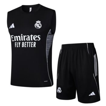 Debardeur Short Real Madrid 2025 2026 Noir Sombre