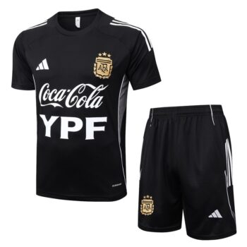 Ensemble Maillot Short Argentine 2025 2026 Noir Nuit