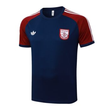 Alternative view of Ensemble Maillot Short Arsenal 2025 2026 Bleu Rouge