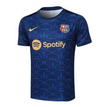 Alternative view of Ensemble Maillot Short Barca 2024 2025 Bleu Foncé