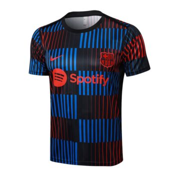 Alternative view of Ensemble Maillot Short Barca 2024 2025 Noir Bleu