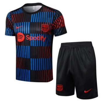 Ensemble Maillot Short Barca 2024 2025 Noir Bleu