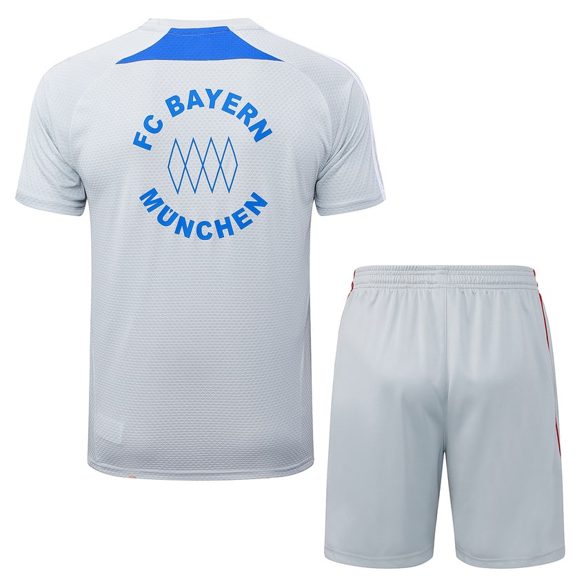 Ensemble Maillot Short Bayern Munich 2025 2026 Gris – Image 4
