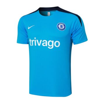 Alternative view of Ensemble Maillot Short Chelsea 2024 2025 Bleu Clair