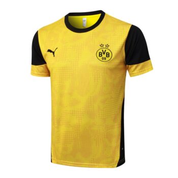 Alternative view of Ensemble Maillot Short Dortmund 2025 2026 Jaune Noir