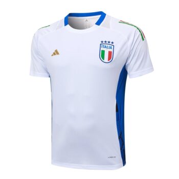 Alternative view of Ensemble Maillot Short Italie 2024 2025 Blanc