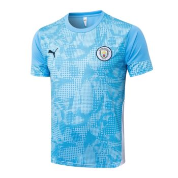 Alternative view of Ensemble Maillot Short Manchester City 2025 2026 Bleu Ciel