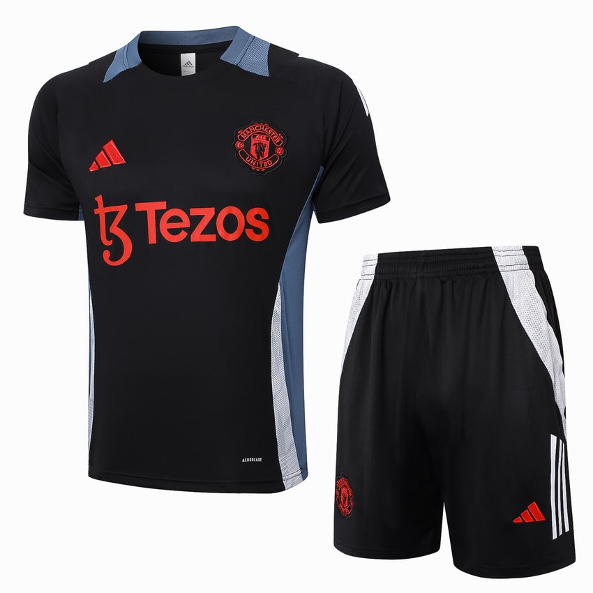 Ensemble Maillot Short Manchester United 2024 2025 Noir