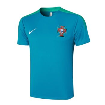 Alternative view of Ensemble Maillot Short Portugal 2024 2025 Bleu Ciel
