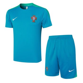 Ensemble Maillot Short Portugal 2024 2025 Bleu Ciel