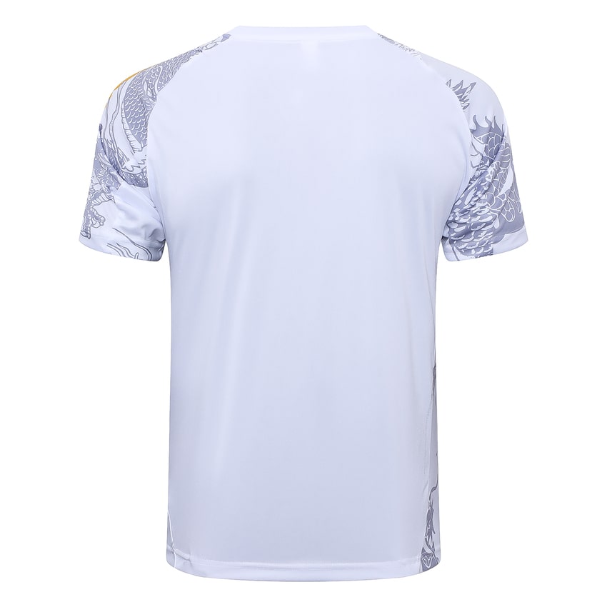 Ensemble Maillot Short Real Madrid 2024 2025 Blanc Dragon Gris – Image 3
