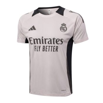 Alternative view of Ensemble Maillot Short Real Madrid 2024 2025 Gris Rosé