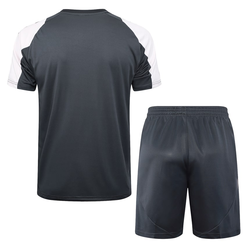 Ensemble Maillot Short Real Madrid 2024 2025 Noir Blanc – Image 4