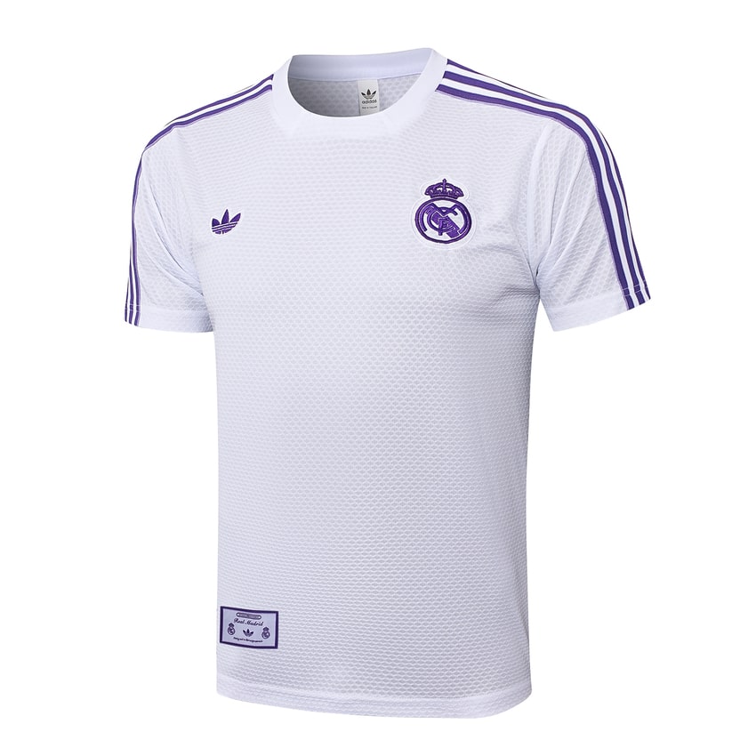 Ensemble Maillot Short Real Madrid 2025 2026 Blanc Violet – Image 2