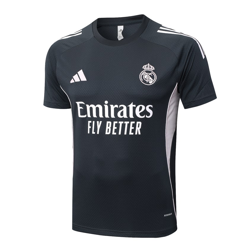 Ensemble Maillot Short Real Madrid 2025 2026 Noir Clair – Image 2