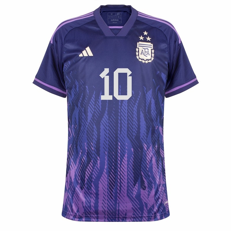 MAILLOT ARGENTINE 3 ETOILES MESSI ENFANT EXTERIEUR 2022-23 – Image 3