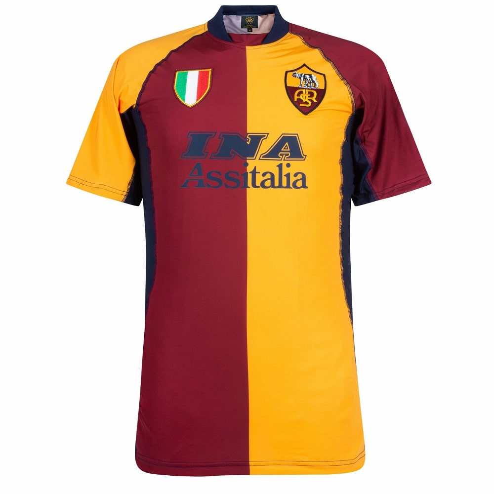 MAILLOT COPA AS ROMA HOME BATISTUTA RETRO 2001-2002 – Image 3