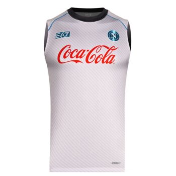 MAILLOT NAPLES 2025 2026 TRAINING ARGENT SANS MANCHES