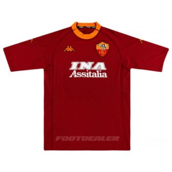 Alternative view of Maillot AS Roma Domicile 2000 2001 Batistuta