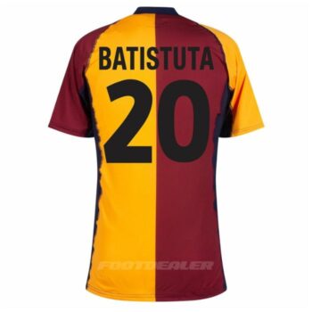 Alternative view of Maillot Copa AS Roma Domicile 2001 2002 Batistuta