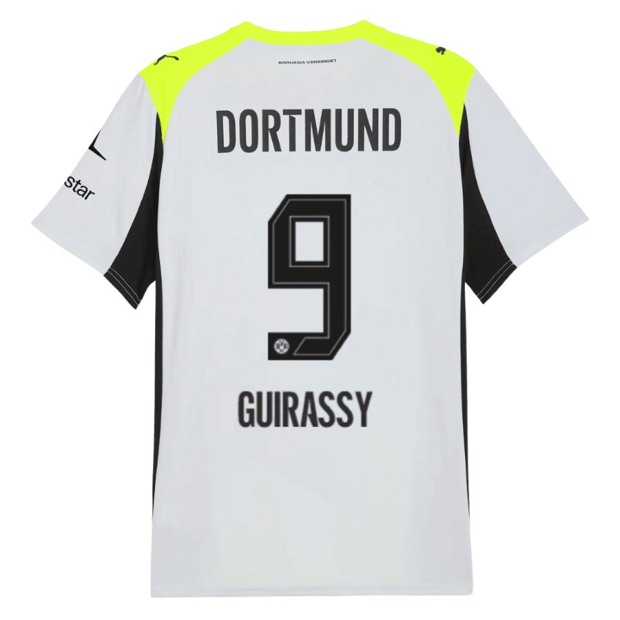 Maillot Kit Enfant BVB Dortmund Exterieur 2025 2026 Guirassy – Image 2
