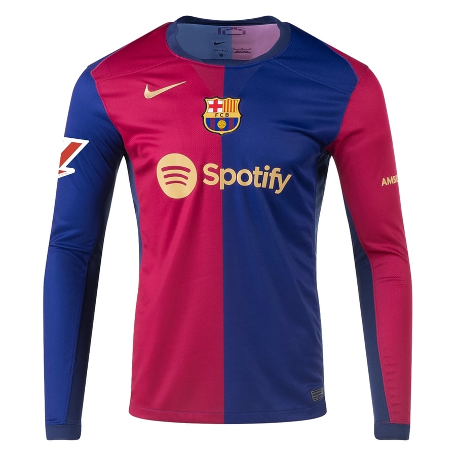 Maillot Barca 2024 2025 Domicile Lamine Yamal Manches Longues – Image 3
