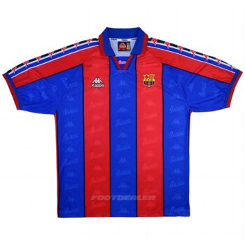Alternative view of Maillot Barca Domicile 1996 1997 Stoichkov