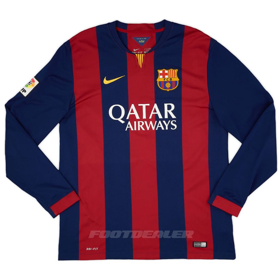 Maillot Barca Domicile 2014 2015 Neymar Manches Longues – Image 2