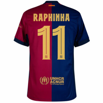 Alternative view of Maillot Barca Domicile 2024 2025 Raphinha New Sponsor