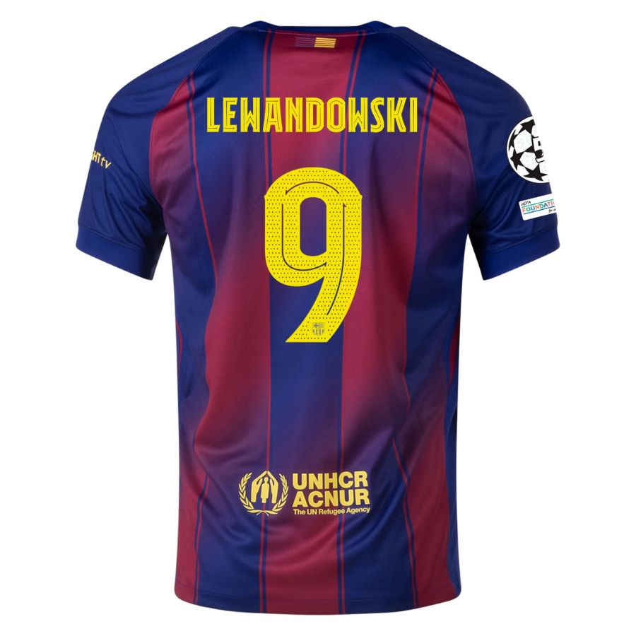 Maillot Barca Domicile 2025 2026 Lewandowski UCL – Image 2