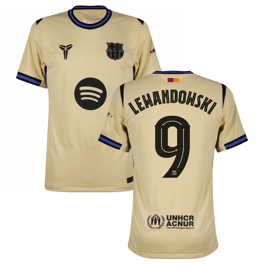 Maillot Enfant Barca Exterieur 2025 2026 Lewandowski