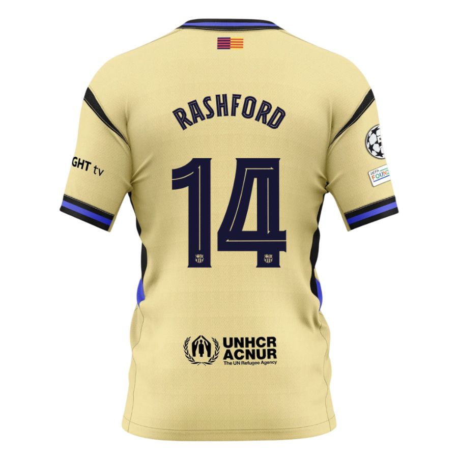 Maillot Kit Enfant Barca Exterieur 2025 2026 Rashford UCL – Image 2