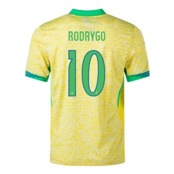 Alternative view of Maillot Bresil Domicile 2024 2025 Rodrygo