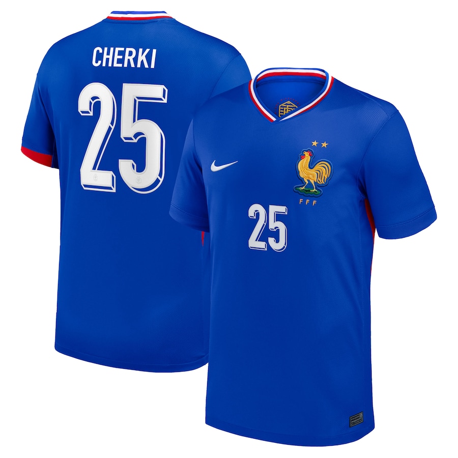 Maillot Equipe de France Domicile 2024 2025 Cherki