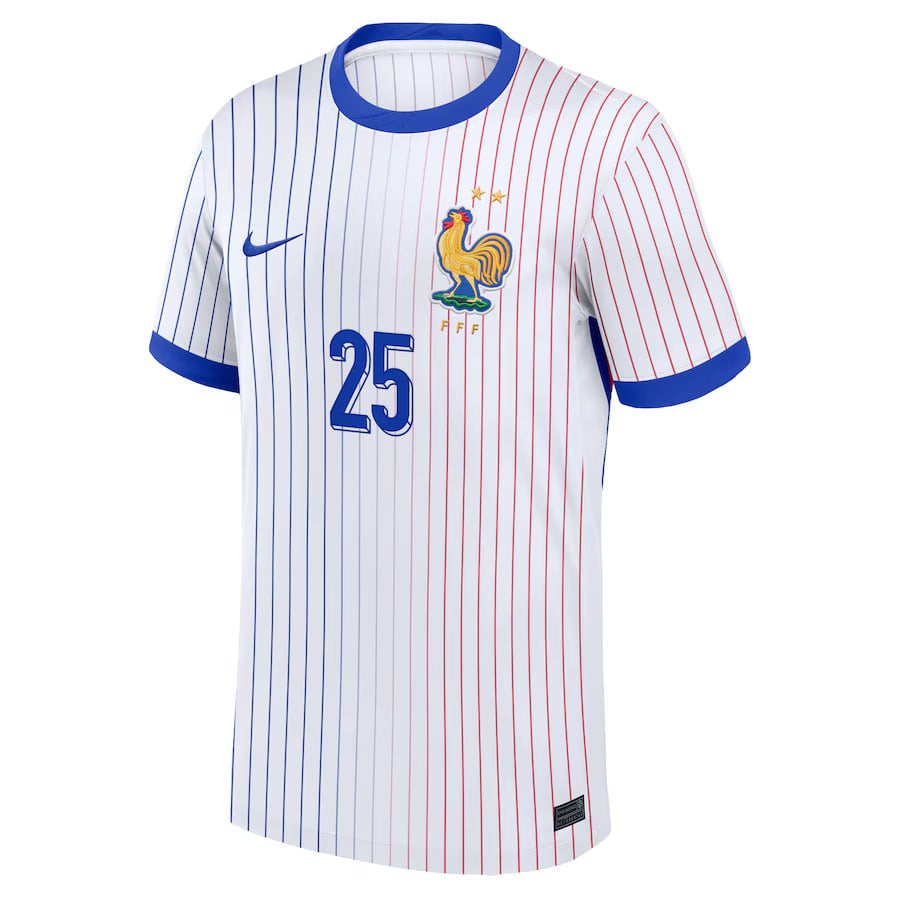 Maillot Kit Enfant Equipe de France Blanc 2024 2025 Cherki – Image 3